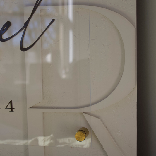 Textured Layered Sign