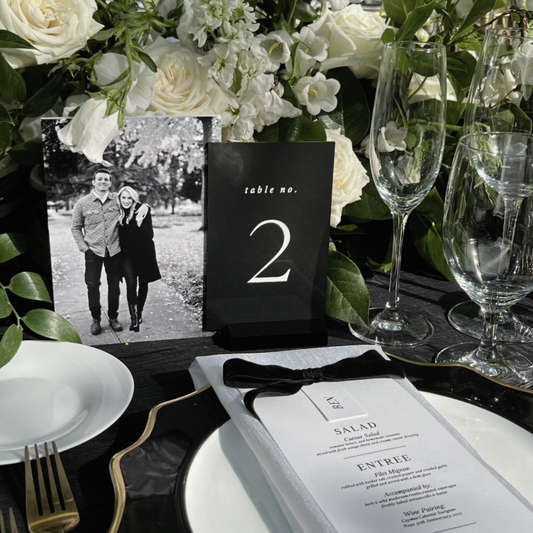 Photo Table Numbers