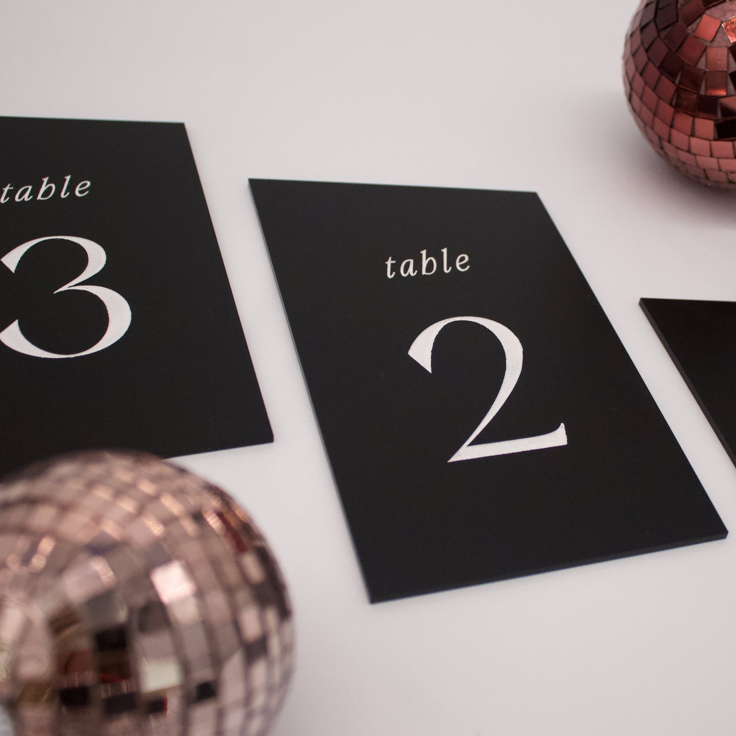 Angled Table Numbers