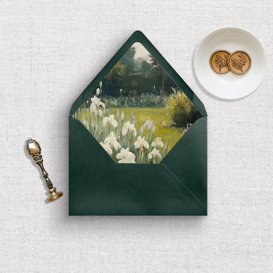 Floral Field Envelope Liner