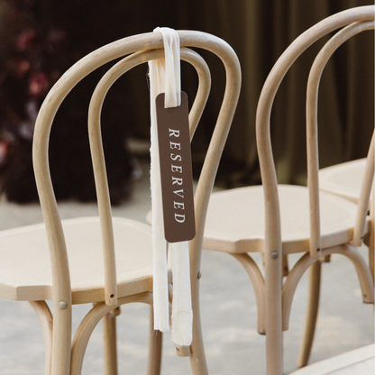 Acrylic Reserved Signs