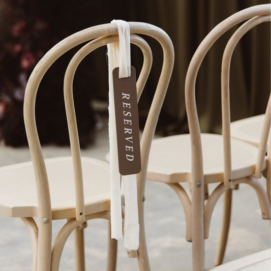 Acrylic Reserved Signs