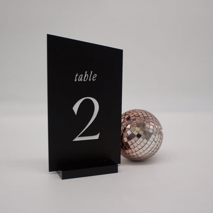 Angled Table Numbers