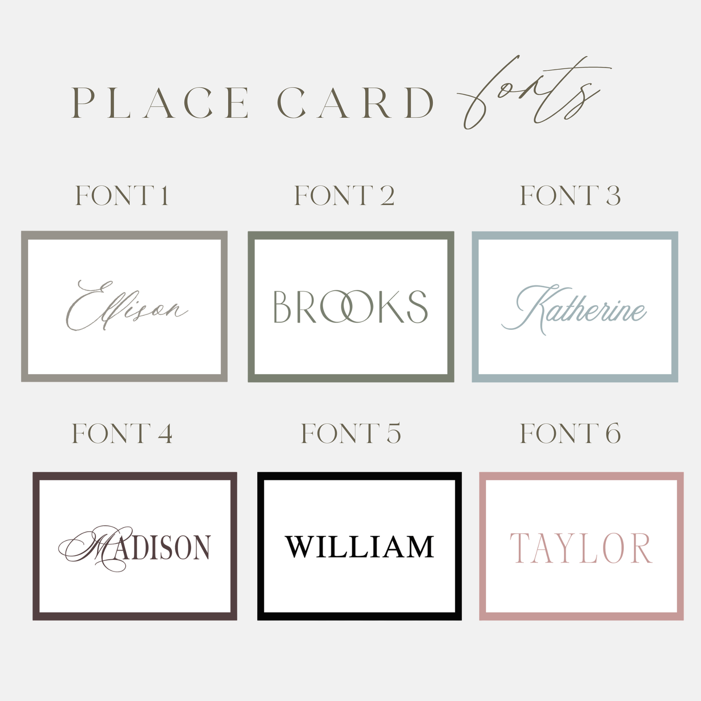 Tented Place Card