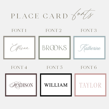 Tented Place Card