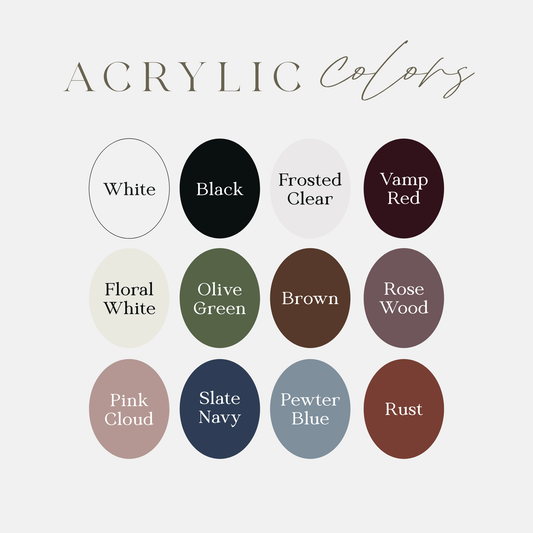 Acrylic Reserved Signs