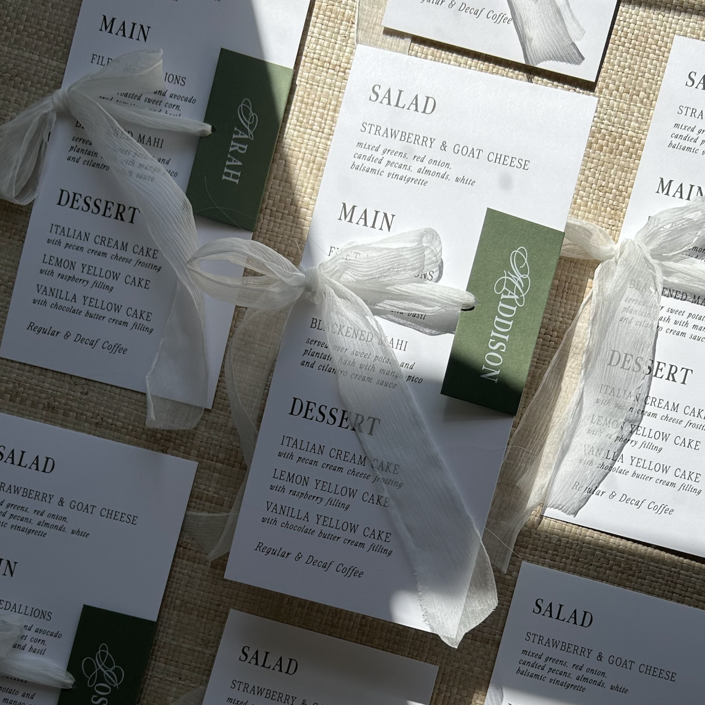 Wrapped Menus